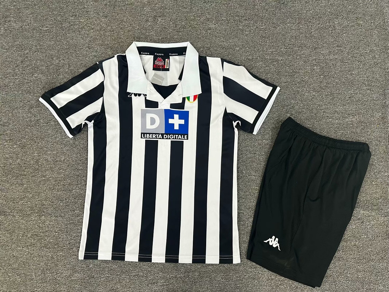 Kids-Juventus 98/99 Home Soccer Jersey